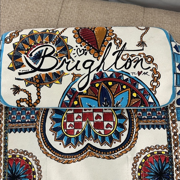 Nwt Brighton Tote Bag In Love We Trust Canvas | Mercari NWT Brighton canvas tote